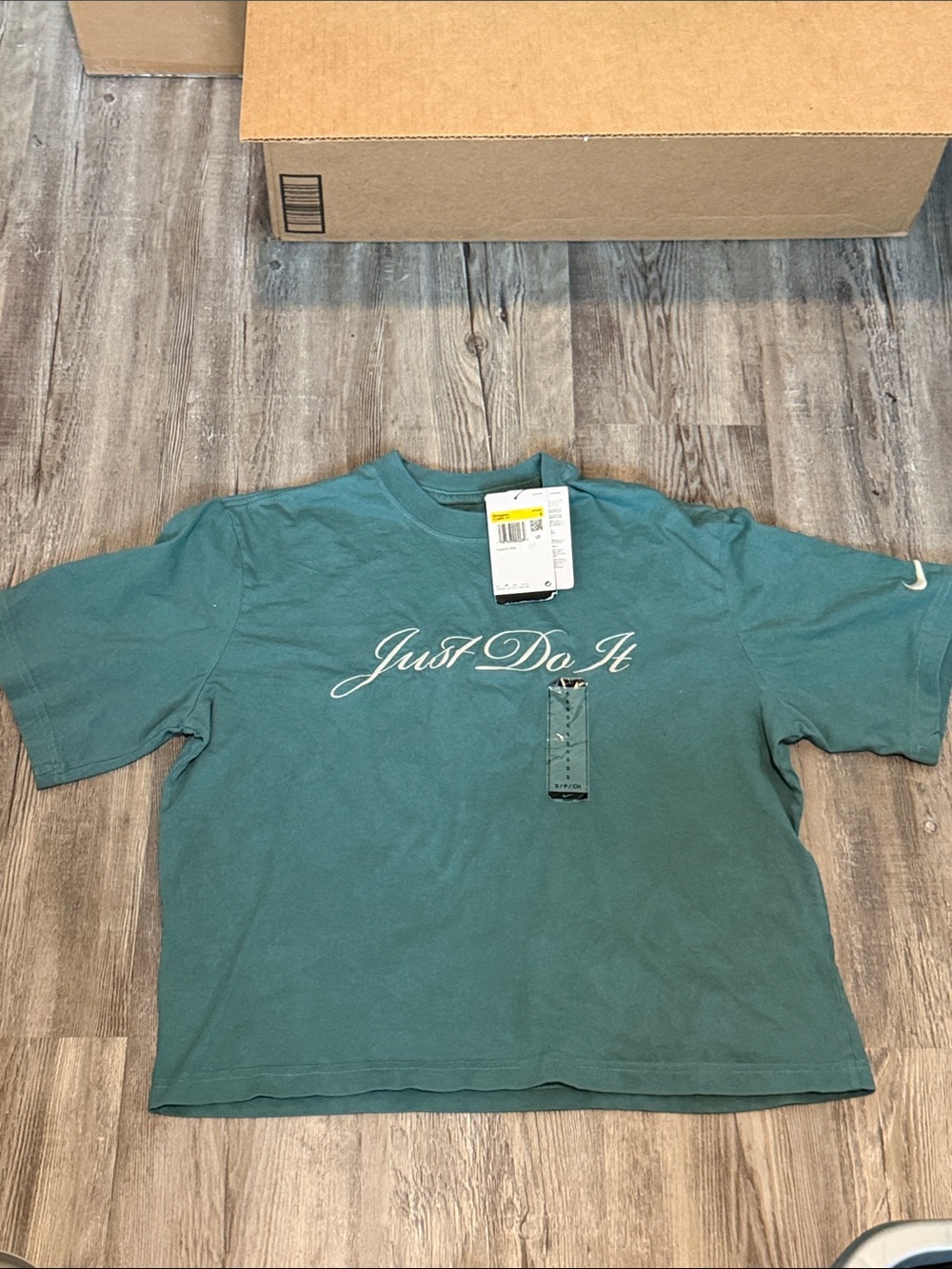 Nike Teal Short-Sleeve 'Just Do It' Graphic Tee
